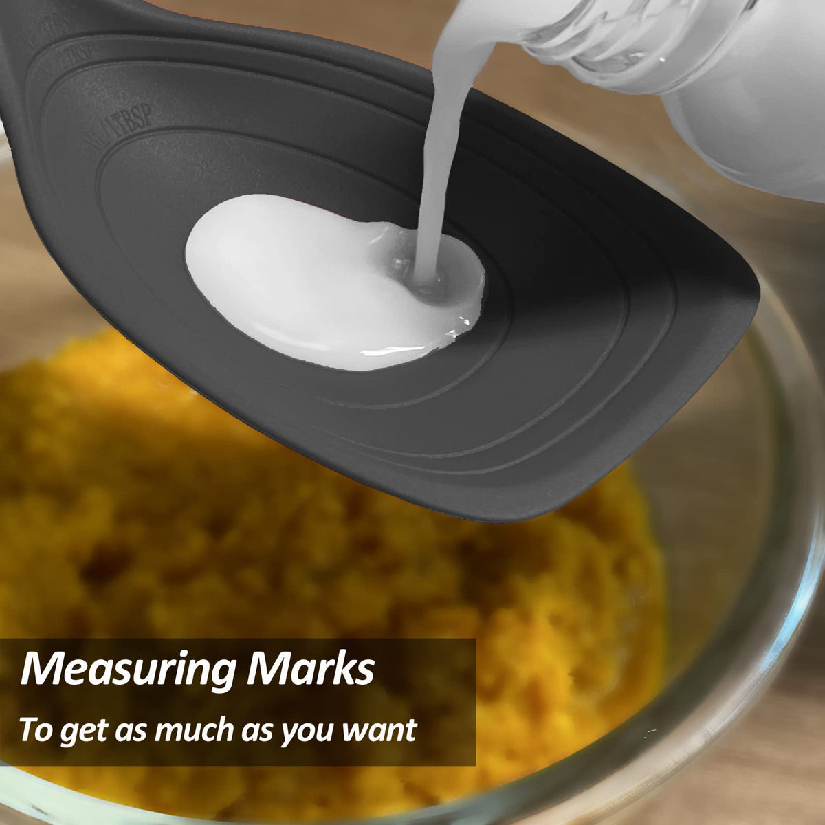 Vovoly large spoon for serving and draining liquids efficiently.