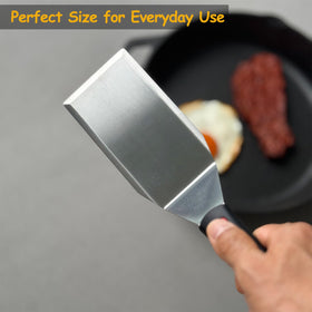 Vovoly non-scratch food release minimizes utensil marks on seasoned pans.