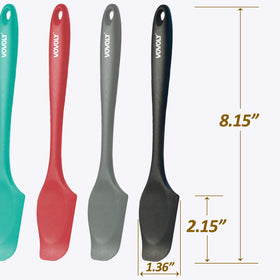 Vovoly silicone mini spatula with shallow bowl perfect for scraping narrow jars.