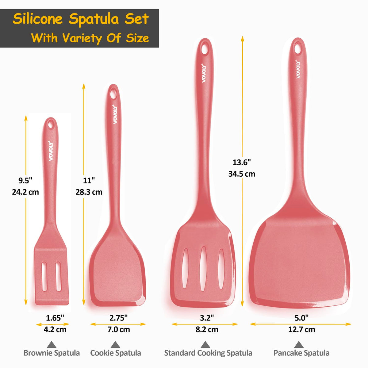 Vovoly pancake spatula close-up, ideal for flipping fluffy eggs.