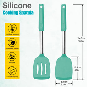 VOVOLY silicone spatula with beveled edge for easy under-food sliding