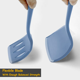 Vovoly heat-proof spatula set handles high-heat cooking up to 600°F.