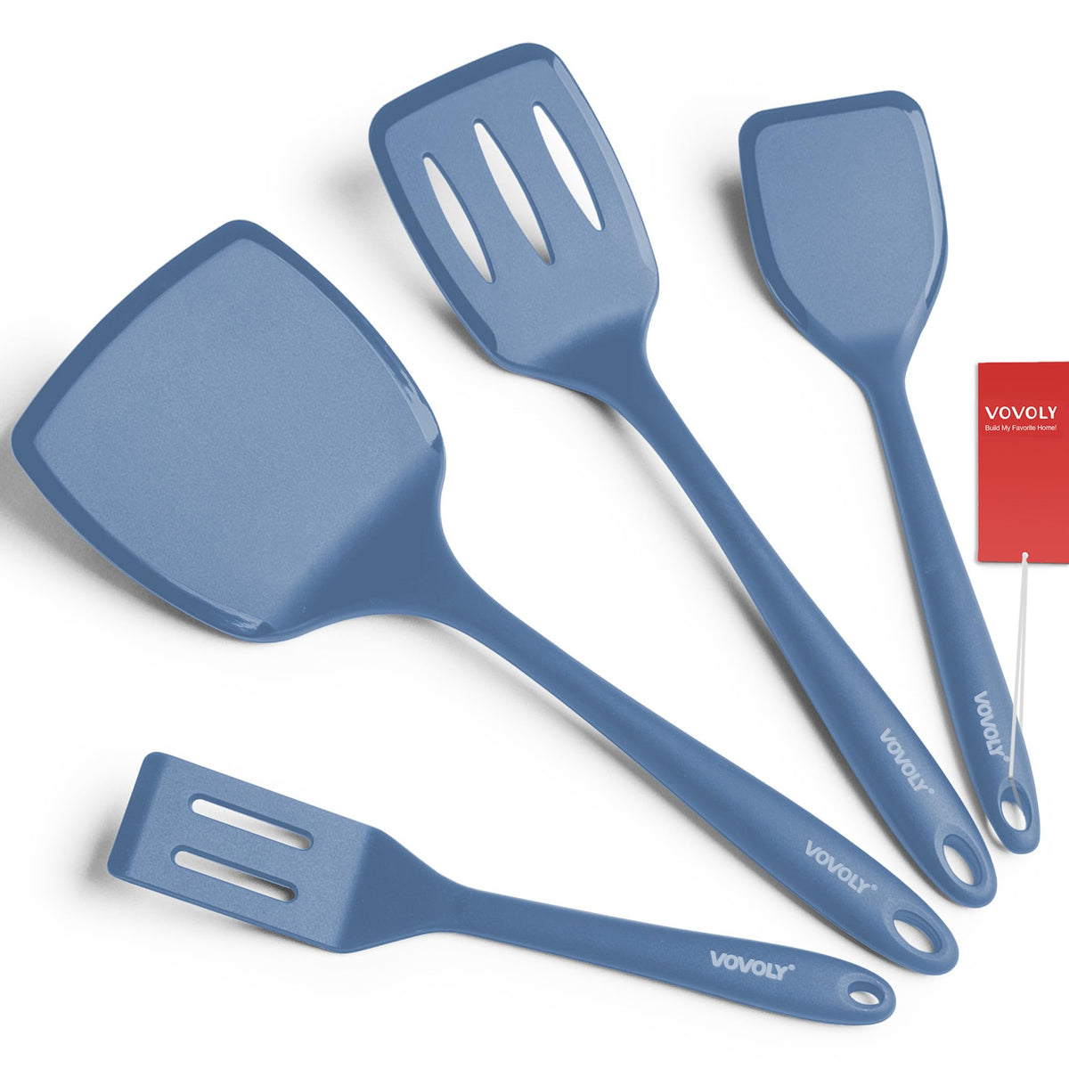 Vovoly pancake spatula for flipping fluffy pancakes without scratching nonstick pans.