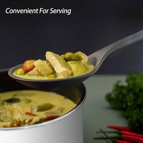 Vovoly dishwasher-safe silicone spoons for easy cleaning after cooking.