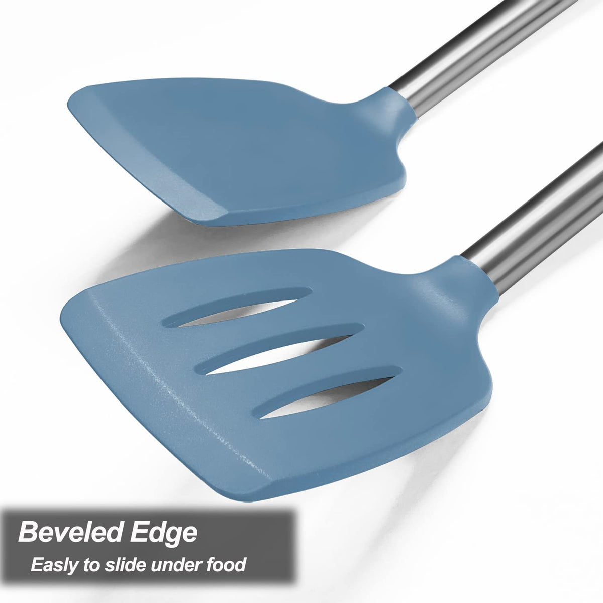Vovoly starry blue spatula is dishwasher safe for easy cleanup.