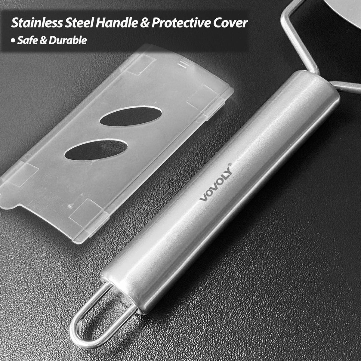 Vovoly dishwasher-safe design with protective sheath for simple cleaning.