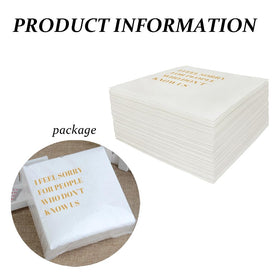 VOWFOO dont know us quote napkins ready for birthdays.