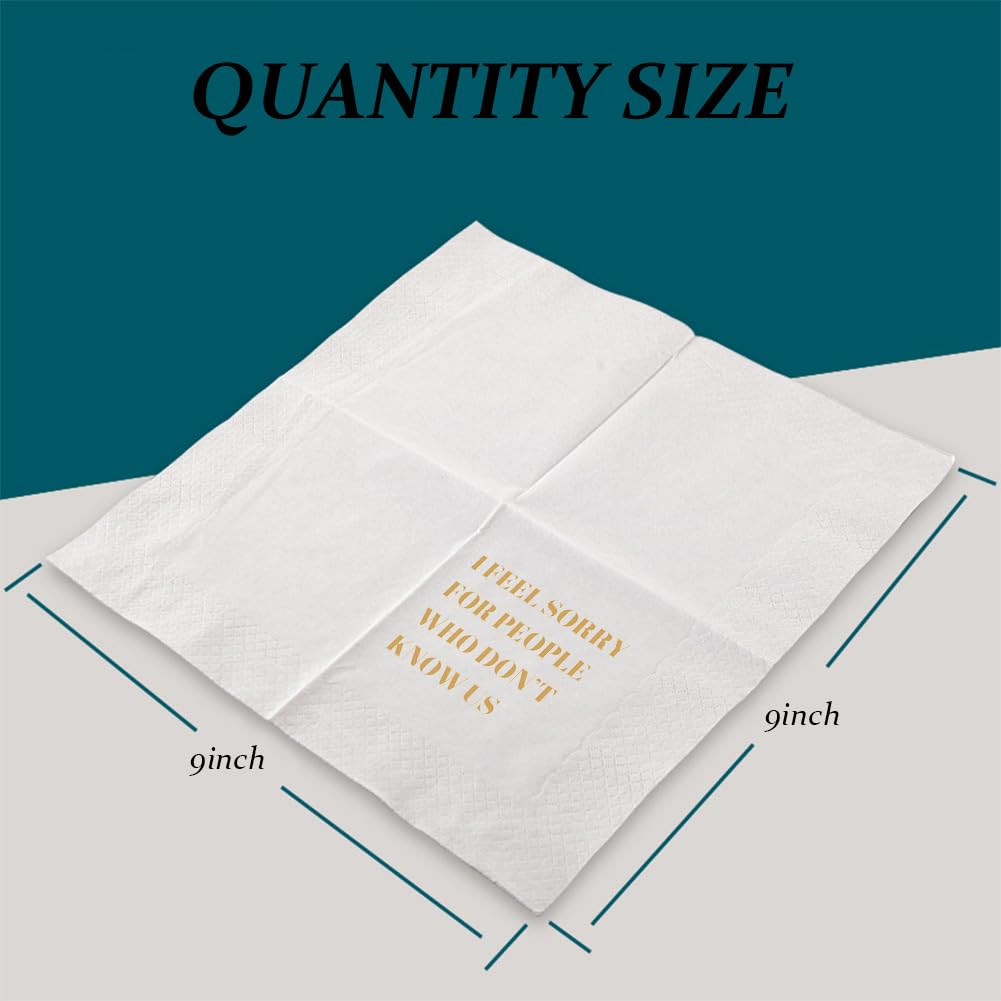 VOWFOO party table napkins display for casual gatherings.