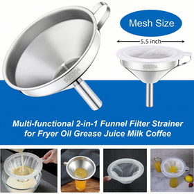 VOXMUDE dual-strainer system ideal for hot liquids.