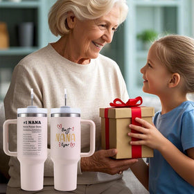 VoziSpace Best Nana Ever Tumbler ideal for grandma use during travel.