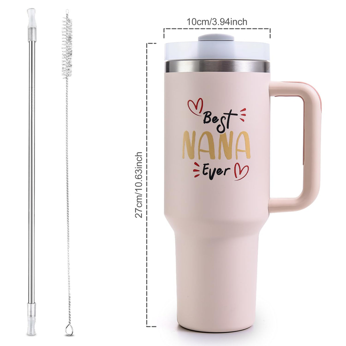 VoziSpace Best Nana Ever Tumbler with Leak-Proof Lid prevents spills on the move.