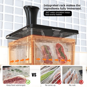 360-degree water circulation in the Vpcok Direct pot ensures even cooking.