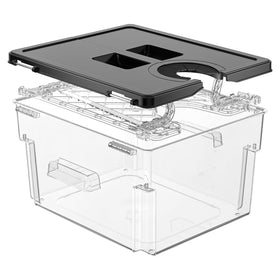 Vpcok Direct sous vide container with double-door opening for easy ingredient access.
