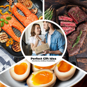 Vpcok Direct Sous Vide Circulator with recipe book for culinary inspiration