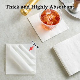 Vplus 3-ply design adds thickness, reducing run-off and waste.