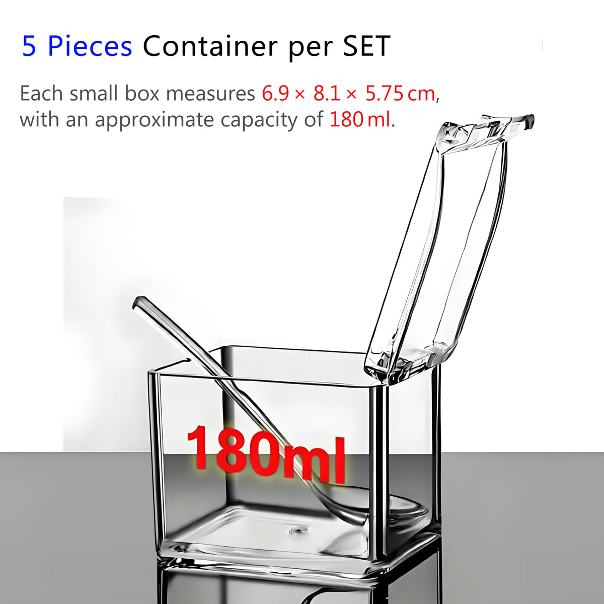 V·RESOURCING five spoons included for convenient serving with each seasoning box.