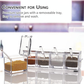 V·RESOURCING non-slip tray keeps the set steady on counters.