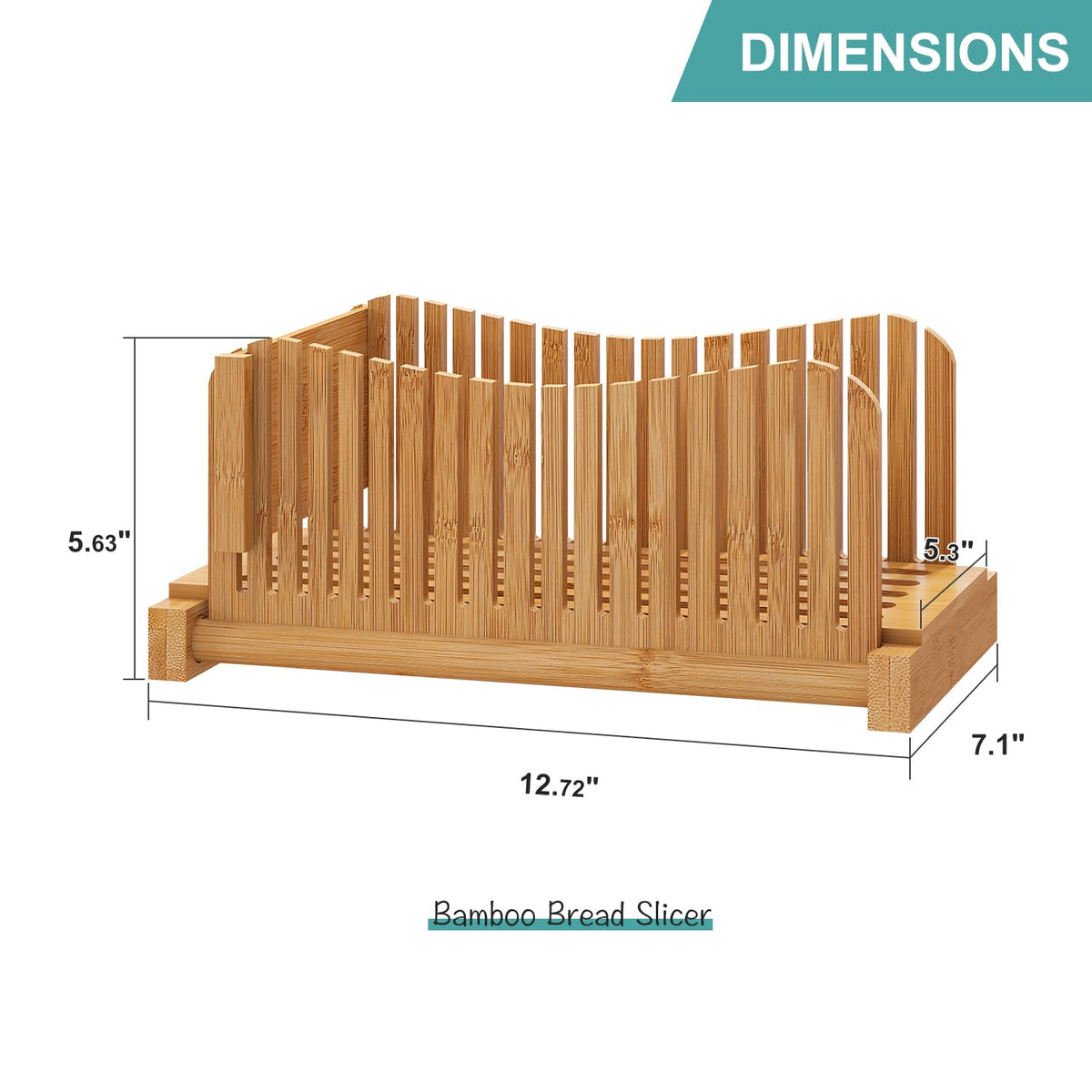 Vriccc Bamboo Bread Slicer highlights durable bamboo construction