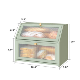 Vriccc Green Bread Box easy-assembly with included screwdriver
