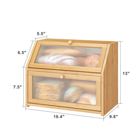 Vriccc smooth polished bamboo finish reduces crumbs and smudges