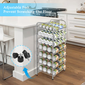 Vrisa sturdy silver-finish frame supports daily pantry use.