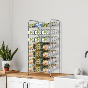 Vrisa silver finish adds modern touch to kitchen organization.