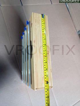 VROOFIX parchment and wax paper holder keeps sheets tidy and ready to use.