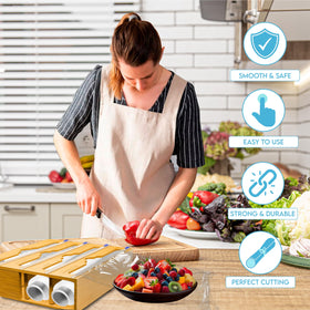 VROOFIX slide cutter slot ensures clean cuts for every wrap.