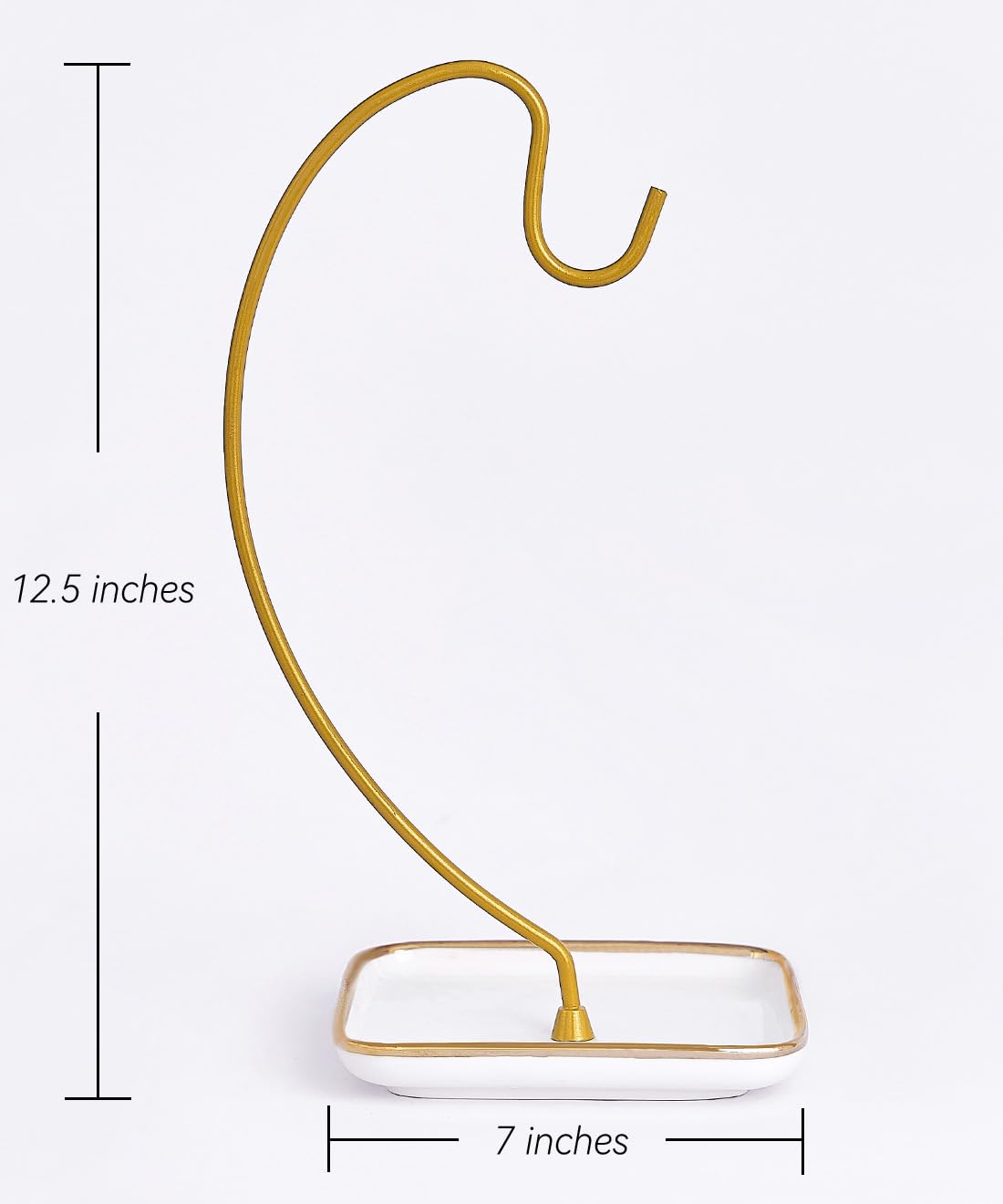 VROOMIUM banana holder stand shows quick, tool-free assembly for your kitchen
