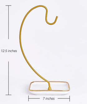 VROOMIUM banana holder stand shows quick, tool-free assembly for your kitchen