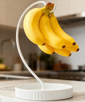 VROOMIUM Banana Holder Stand's ceramic surface is easy to wipe clean and stain-resistant.