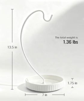 VROOMIUM Banana Holder Stand showcases modern decor that complements kitchen appliances.
