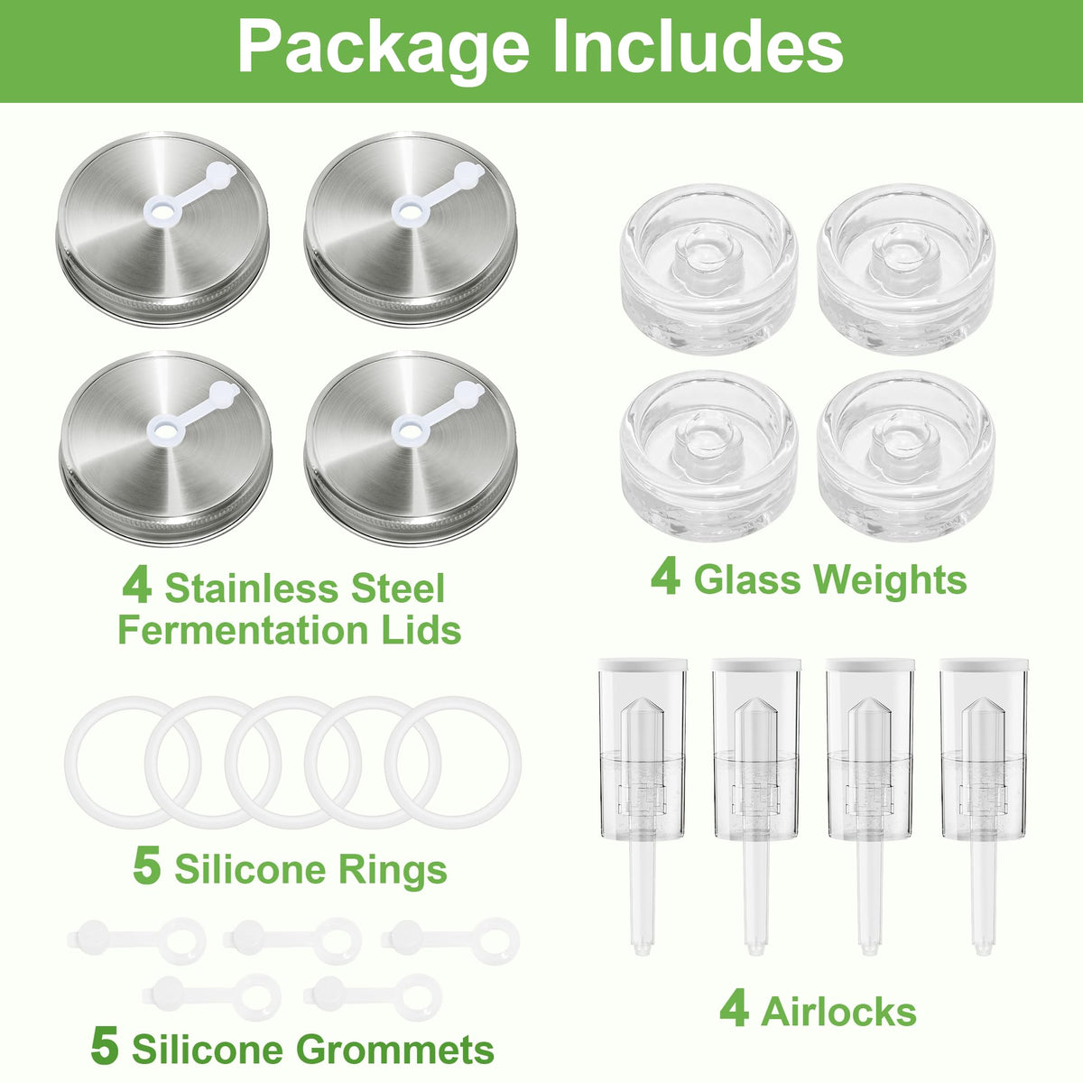 VSAPRDT jars are not included; use your own wide-mouth jars with this kit.