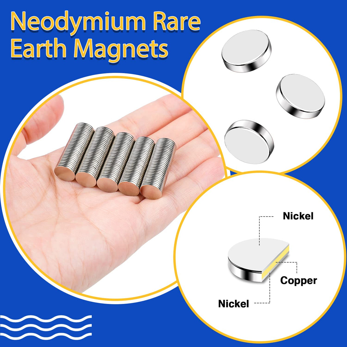 VSKIZ compact magnets suitable for crafts, DIY projects, and small displays.