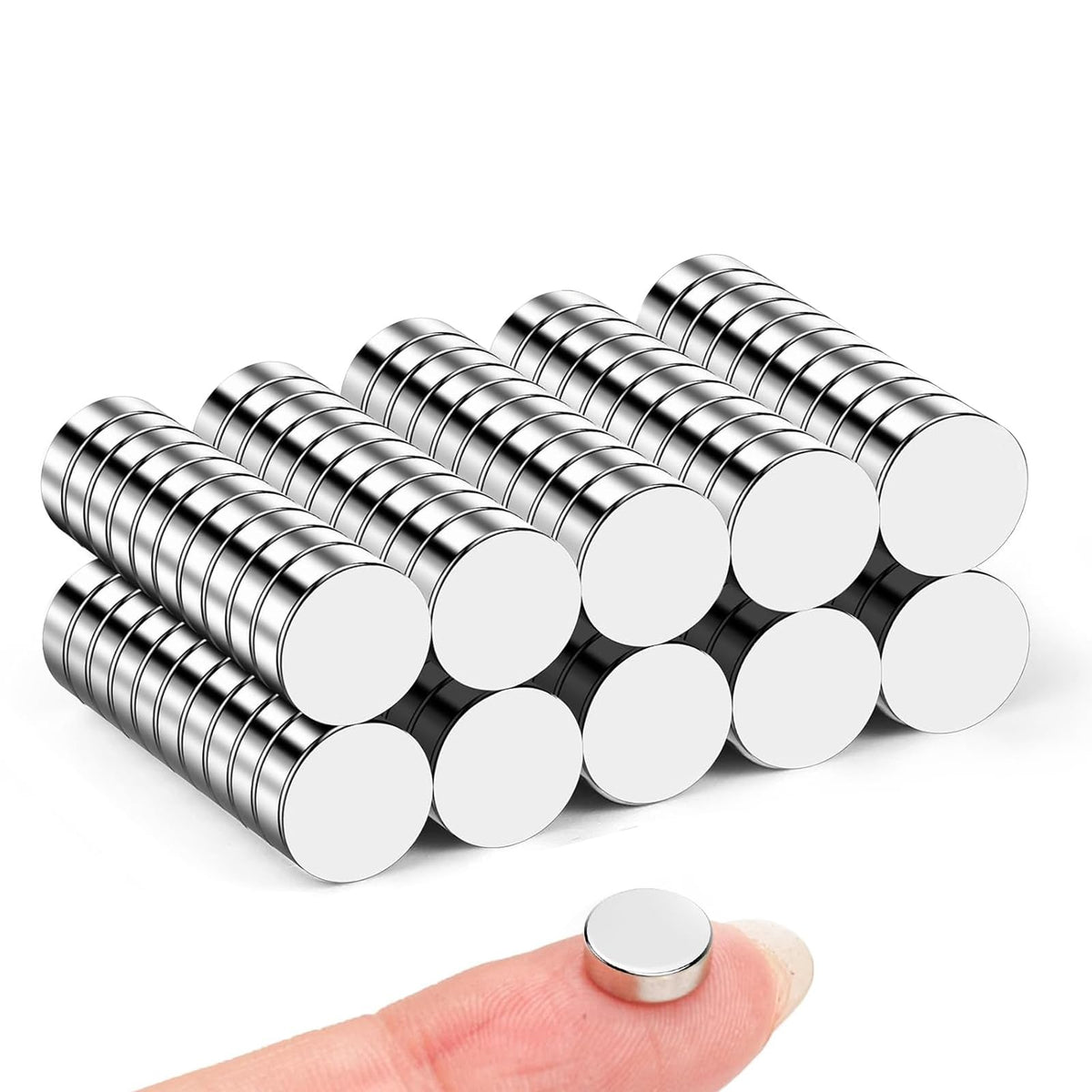 VSKIZ small magnet 8x3mm in plastic case for easy organization.