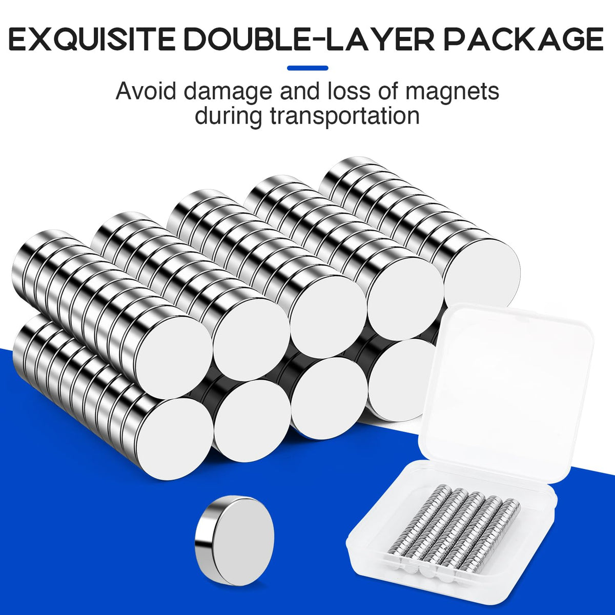 VSKIZ whiteboard magnet 8x3mm holds notes securely.