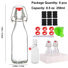 VSWINGBO swing-top bottle lid shown sealing contents to prevent leaks.