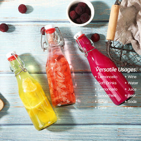VSWINGBO oils and vinegars bottle with airtight lid maintains freshness.