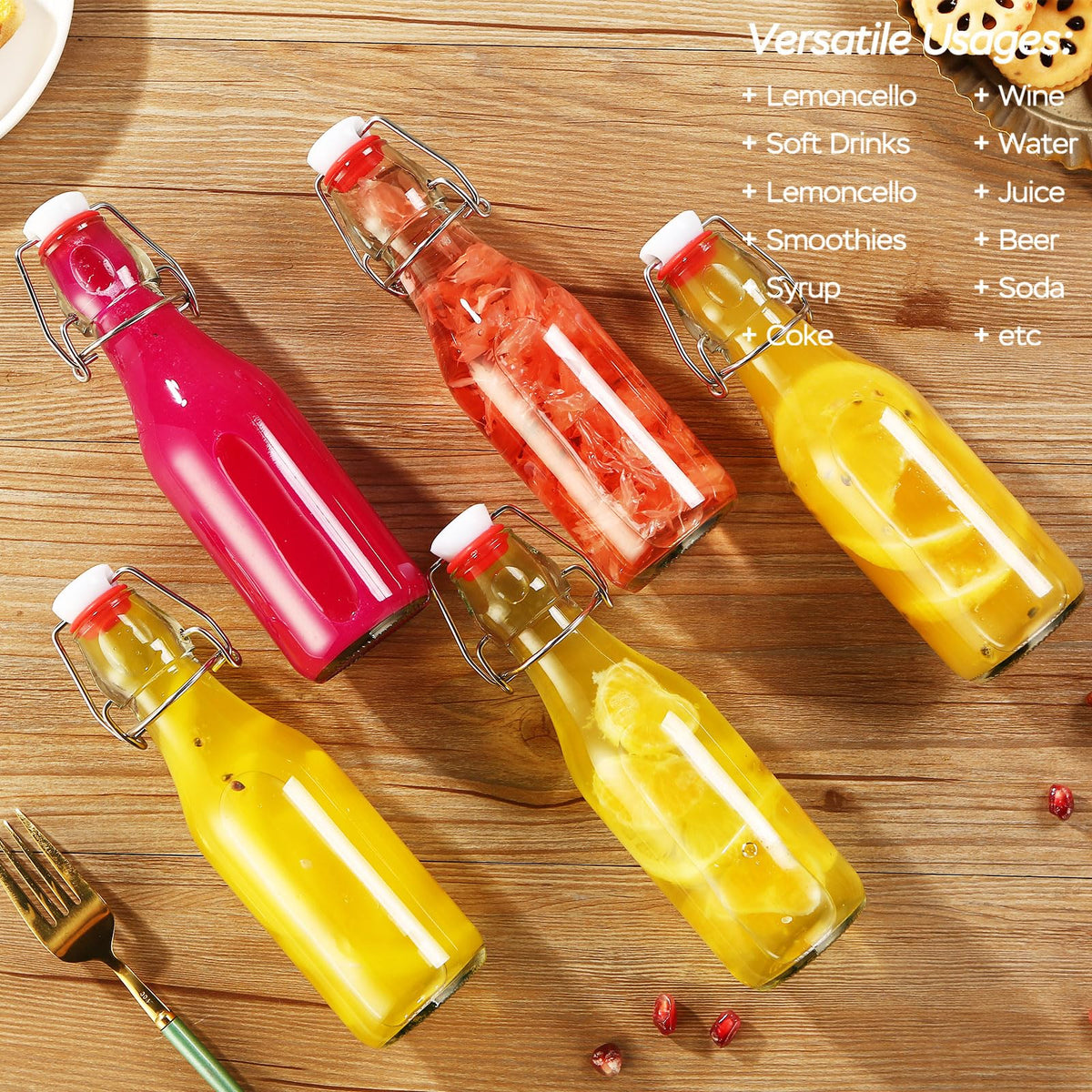 VSWINGBO vanilla extract bottle setup ideal for homemade flavors.
