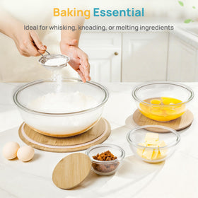 Vtopmart 2.1 qt bowl ideal for dressings and prepping ingredients.