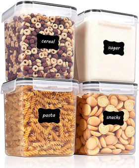 Vtopmart 2.5L BPA-free airtight canister front view clearly shows contents for easy selection.