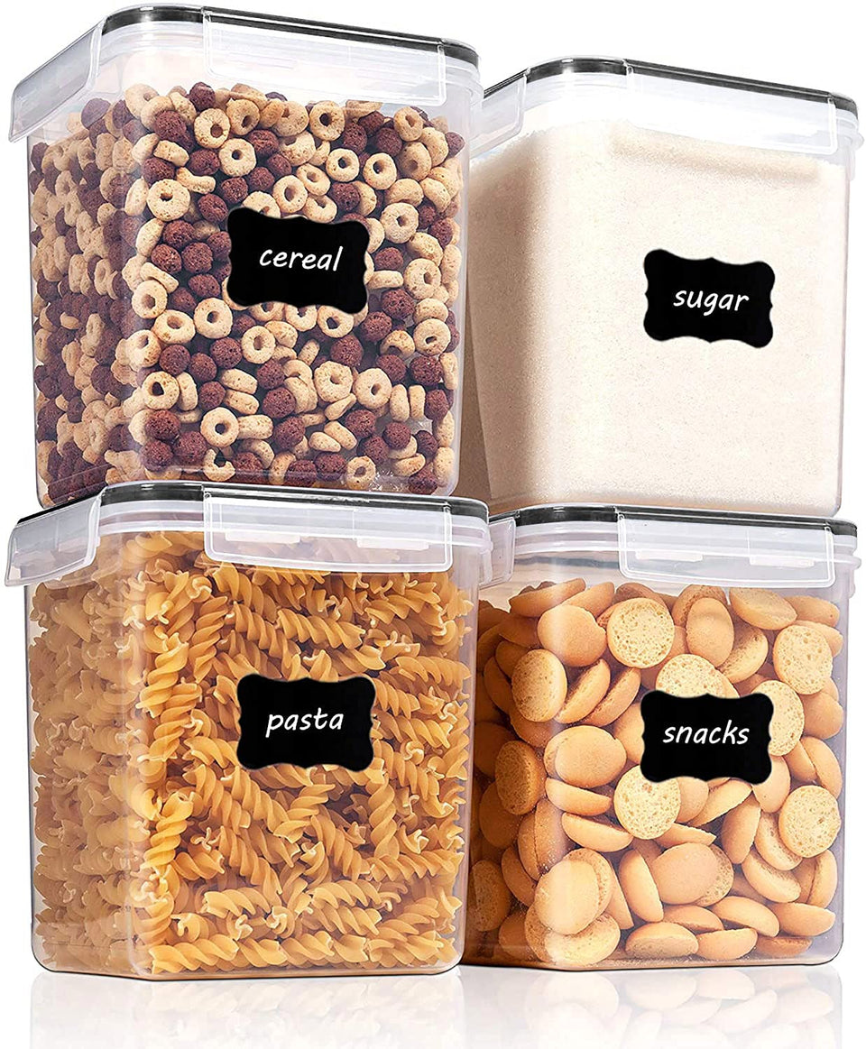 Vtopmart 2.5L BPA-free airtight canister front view clearly shows contents for easy selection.
