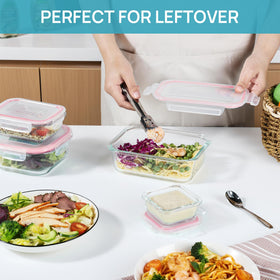 Vtopmart 8-pack set covers leftovers, sauces, lunches, and on-the-go meals
