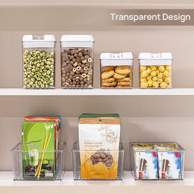 Vtopmart bin keeps spice packets neatly arranged for a tidy shelf