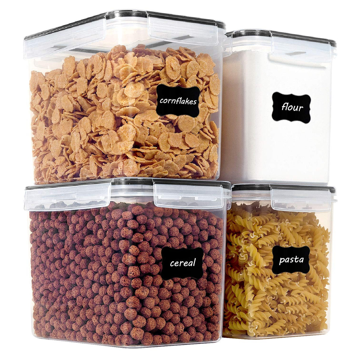 Vtopmart airtight 3.3qt container front view for pantry organization