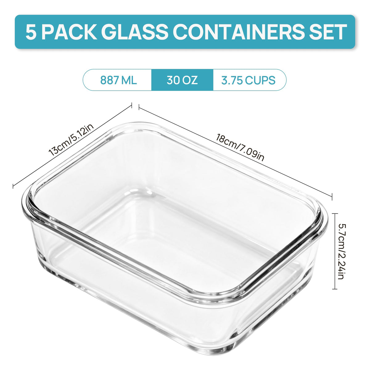 Vtopmart airtight hinged lid design provides leak-resistant transport.