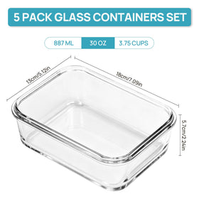 Vtopmart airtight hinged lid design provides leak-resistant transport.