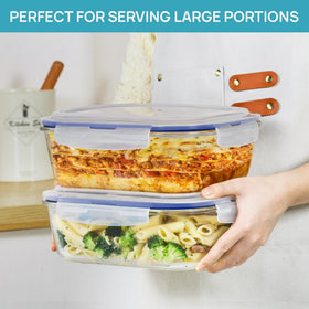 Vtopmart airtight leakproof lid keeps sauces contained and tidy.