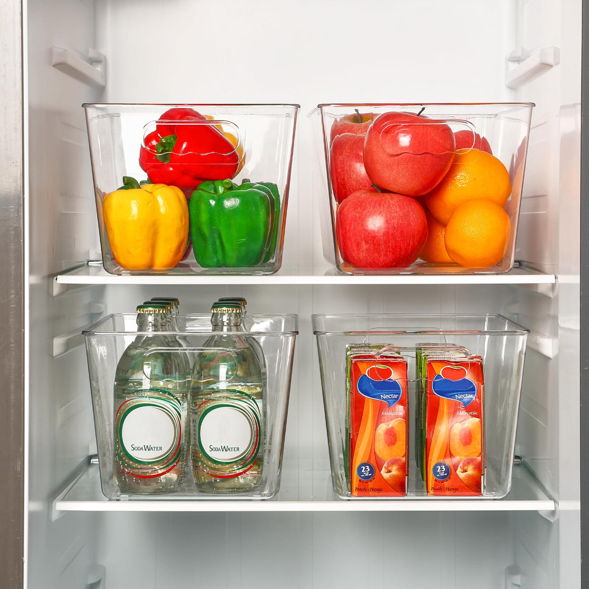 Vtopmart bin cabinet storage placed in a cabinet for organized essentials.