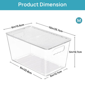 Vtopmart bin with handle for quick, pull-out pantry organization.